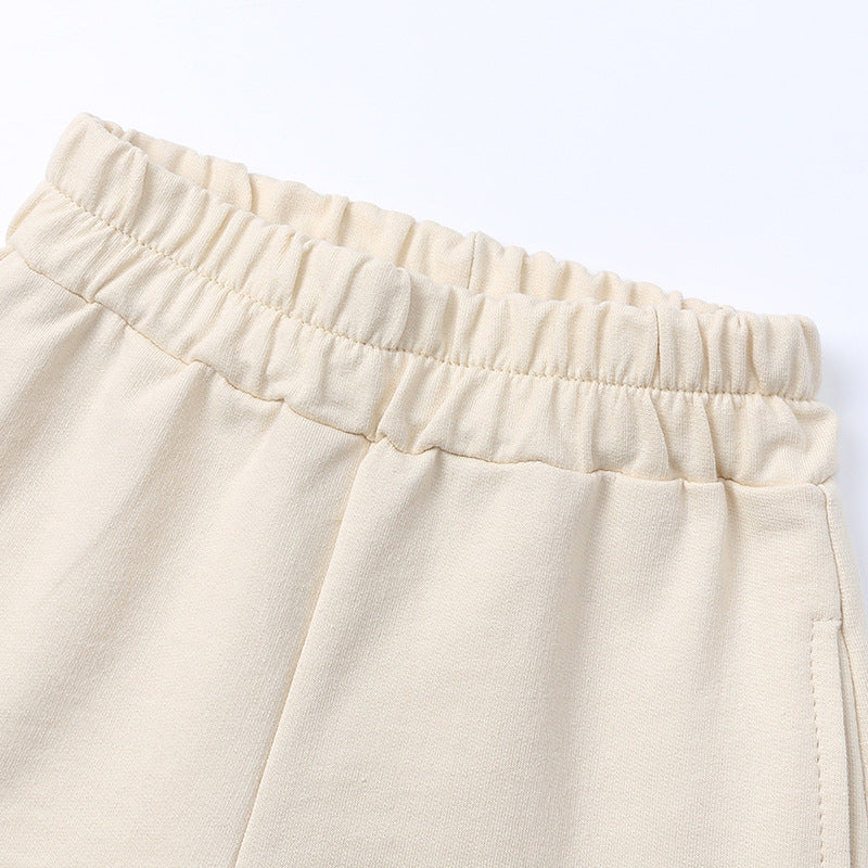 Little Champ's Sweats and Shorts - Beige