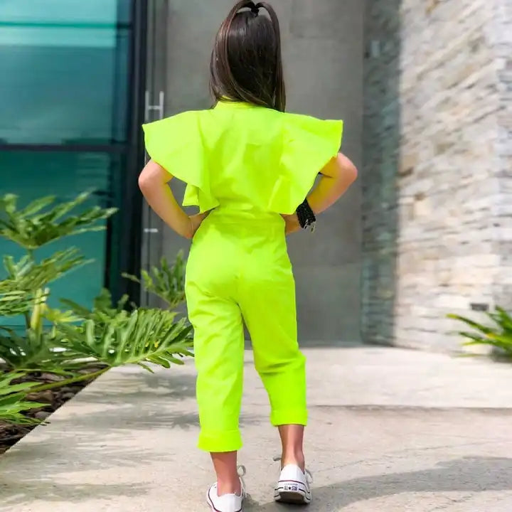 Sleeveless Jumpsuit - Vibrant Green