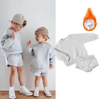 Little Champ's Sweats and Shorts - Grey