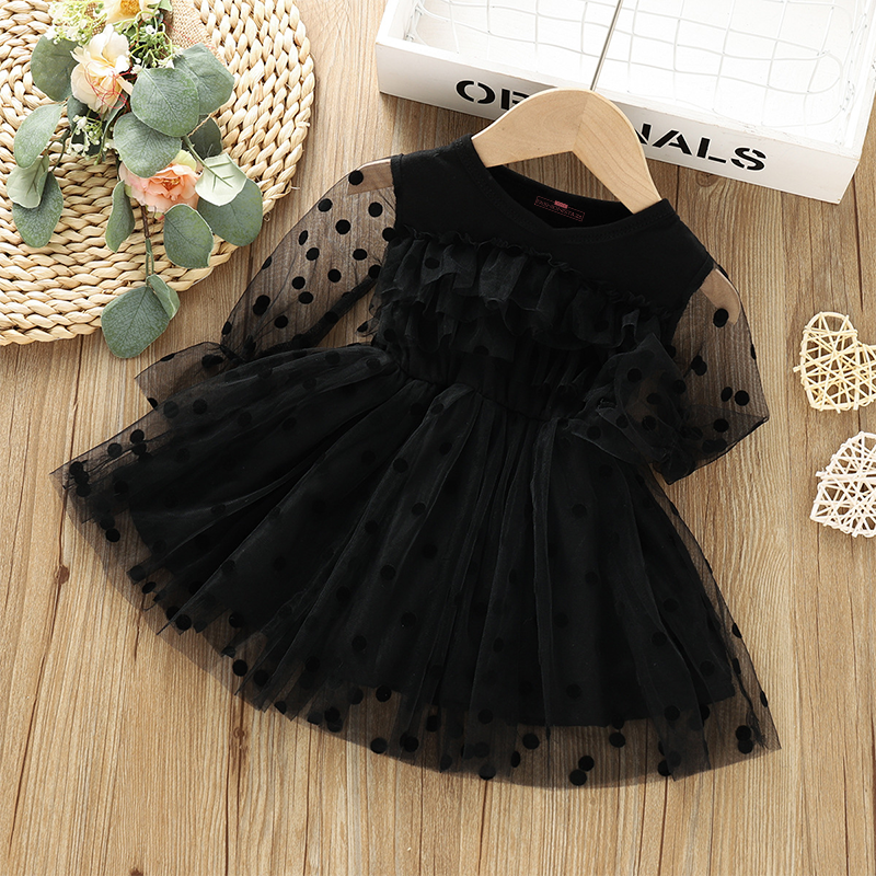 Twirling Polka Dot Dress for Toddler Girls