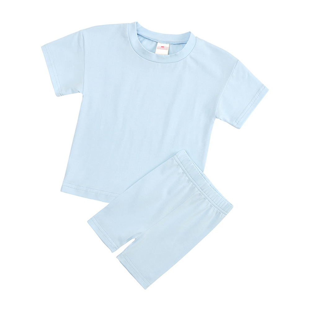 Tiny Athlete's Tee & Short Set - Baby Blue