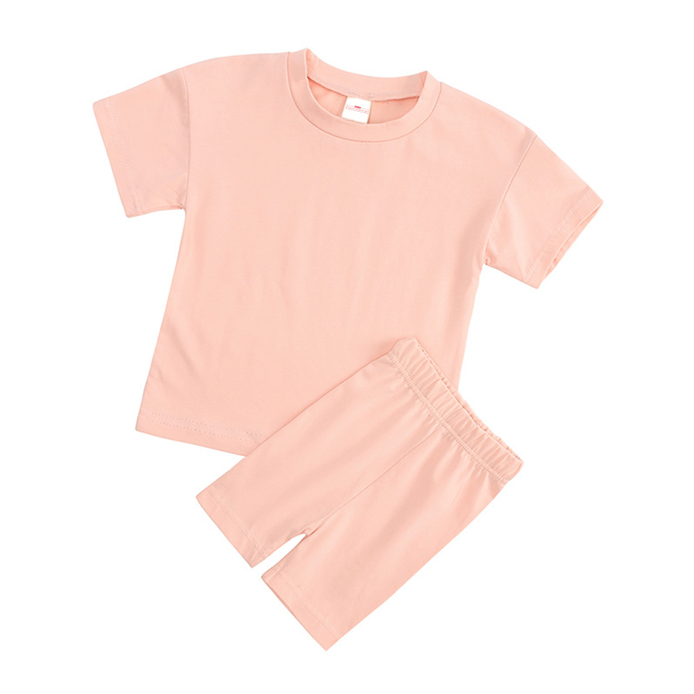 Tiny Athlete's Tee & Short Set - Blush