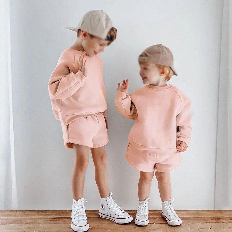 Little Champ's Sweats and Shorts - Pink