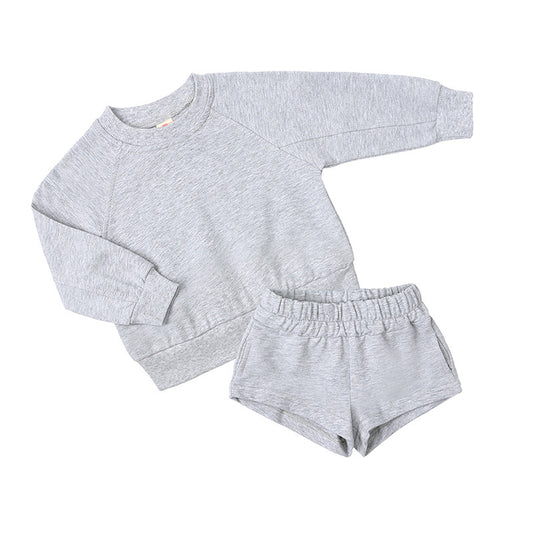 Little Champ's Sweats and Shorts - Grey