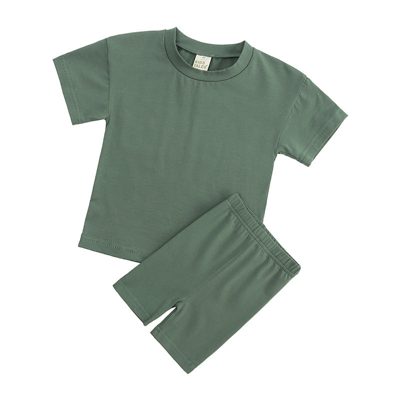 Tiny Athlete's Tee & Short Set - Emerald