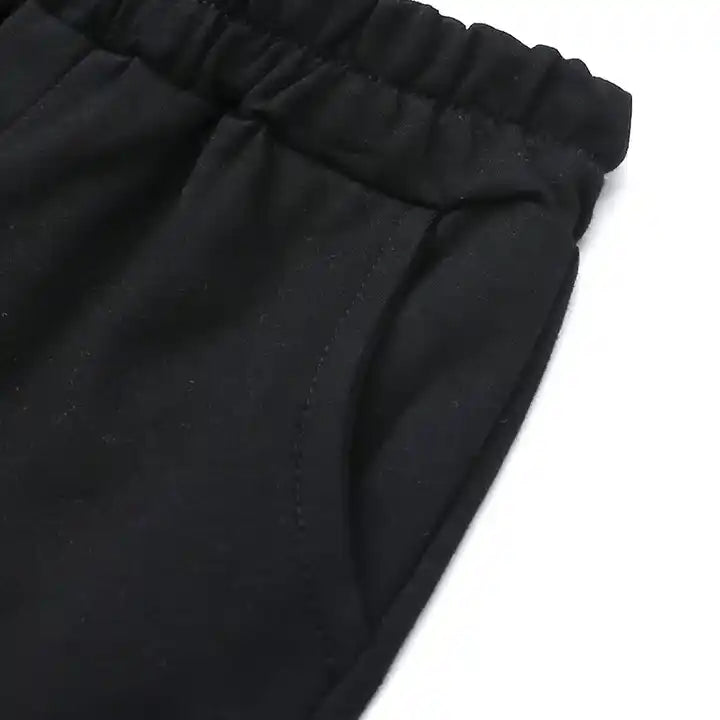 Active Tots' Hoodie & Shorts Set - Black