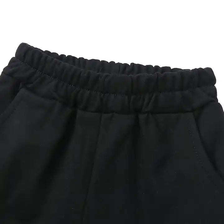 Active Tots' Hoodie & Shorts Set - Black