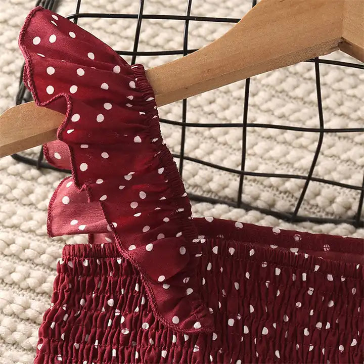 Scarlet Polka Dot Co-ord Set