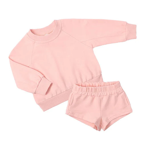 Little Champ's Sweats and Shorts - Pink