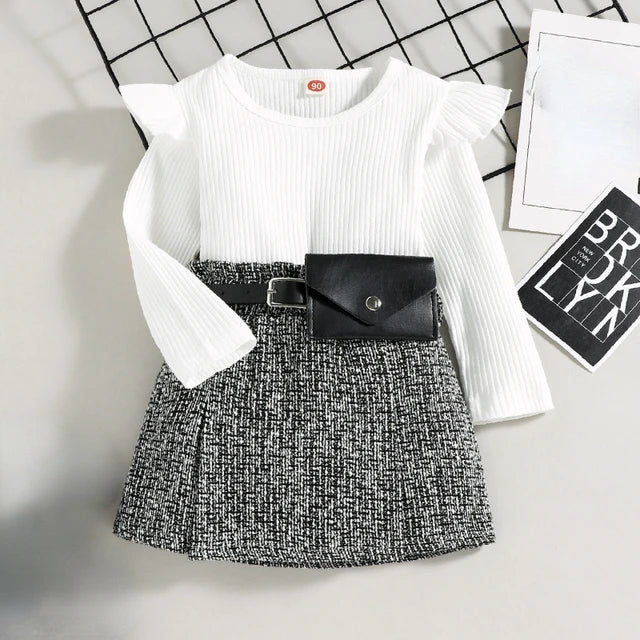 Sweet Ruffles Set - Black and White