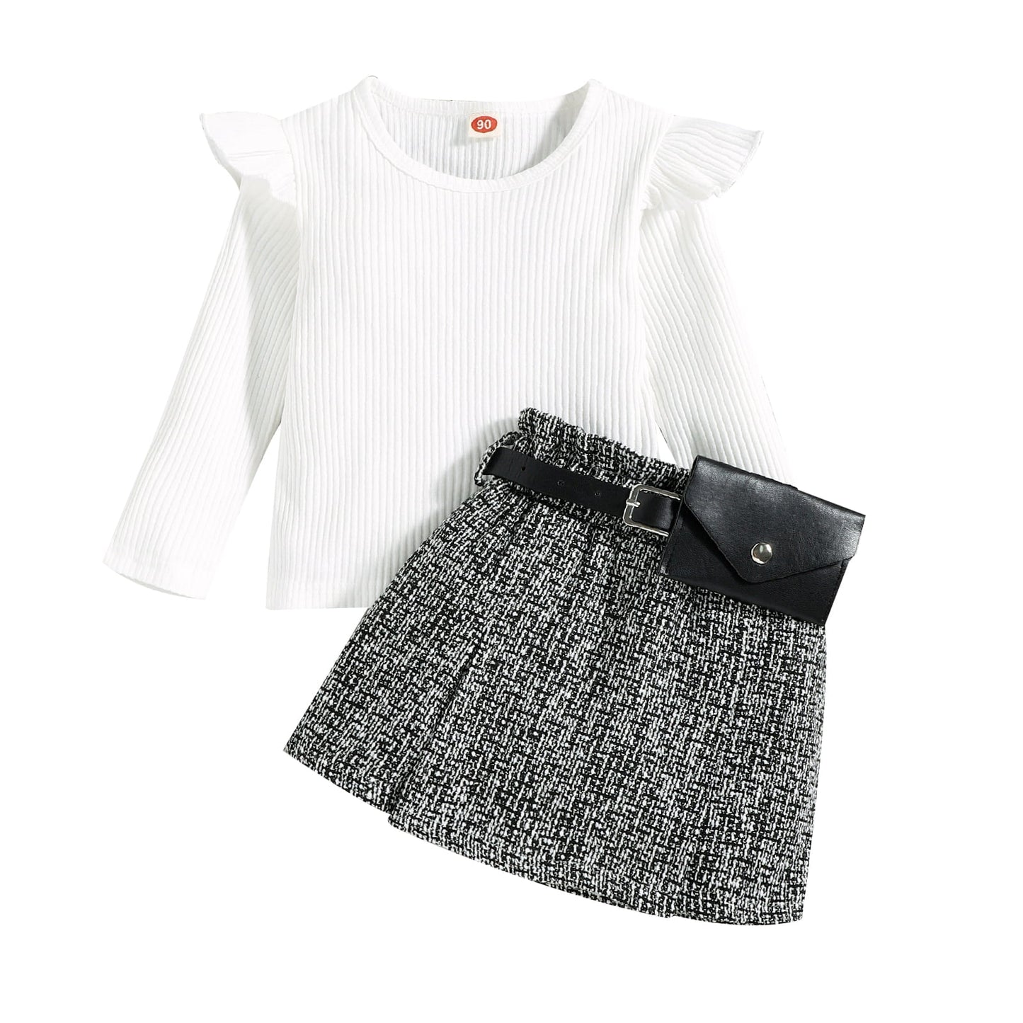 Sweet Ruffles Set - Black and White