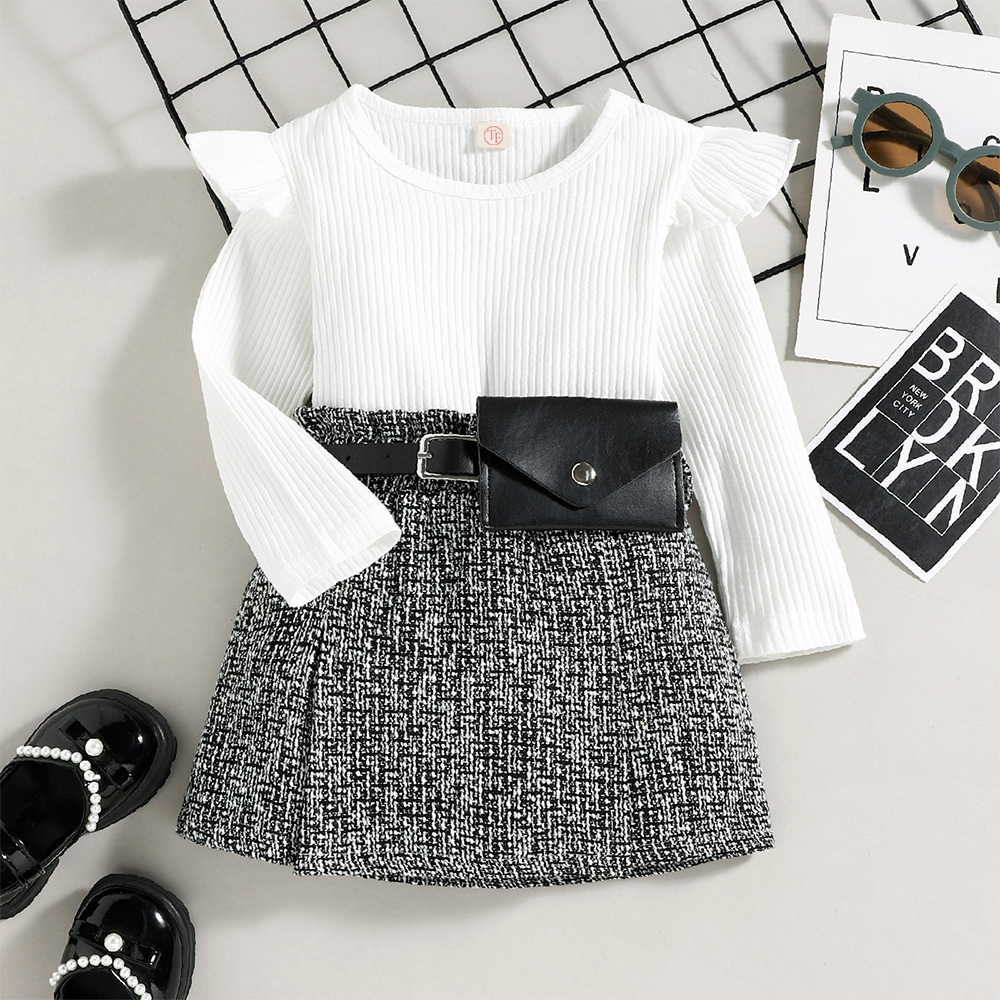 Sweet Ruffles Set - Black and White
