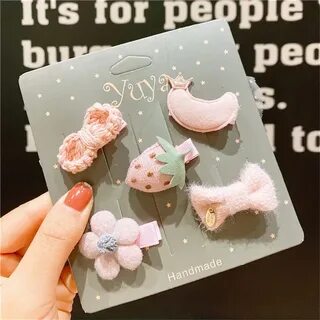Hair clip set - Strawberry