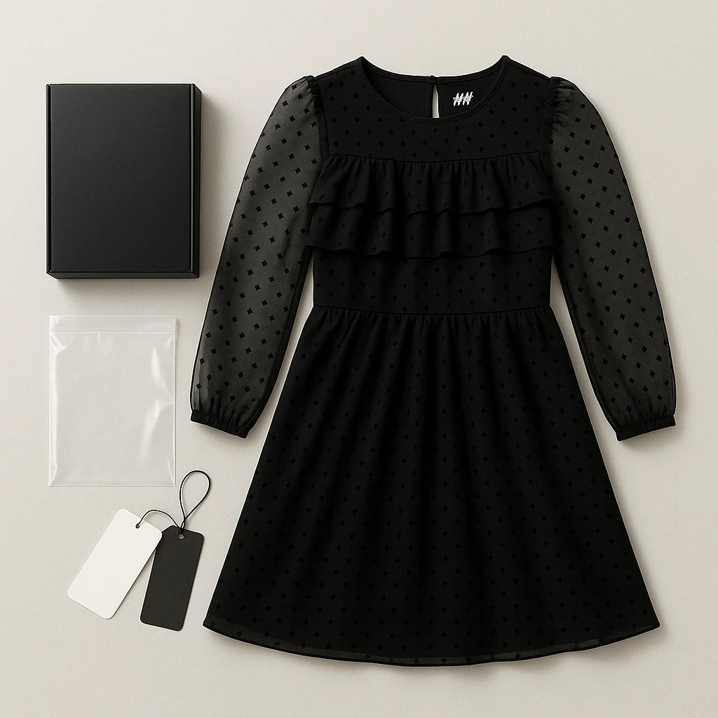 Twirling Polka Dot Dress for Toddler Girls