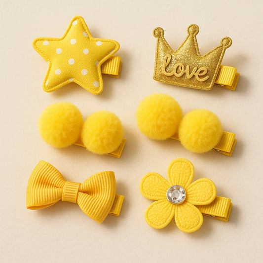 star hair clip set